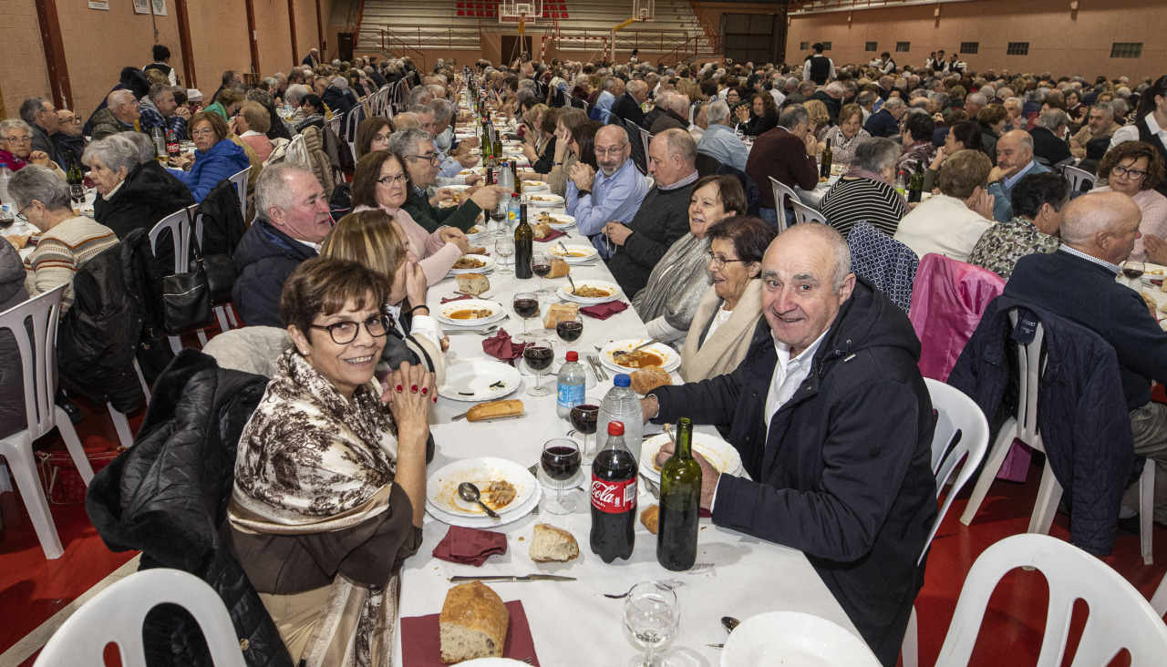 Comida de la asociación de pensionistas y jubilados de Sofán