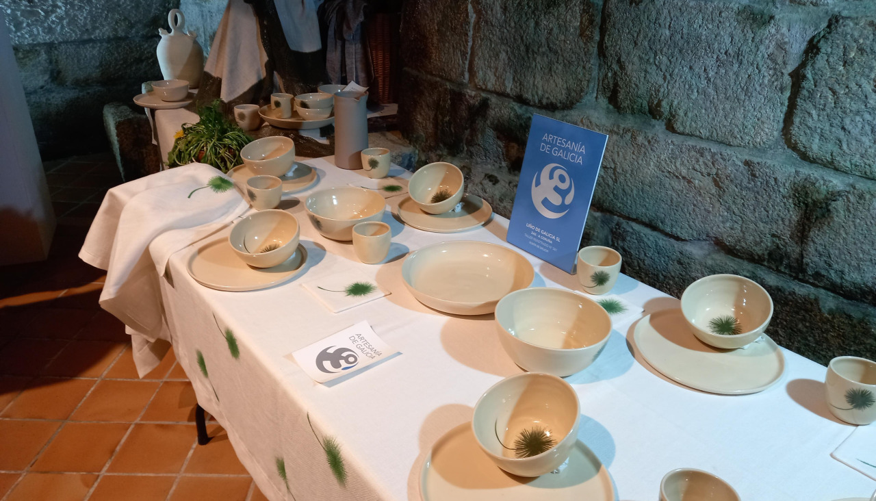 Piezas de Alberto Lista en una exposición anterior en el castillo