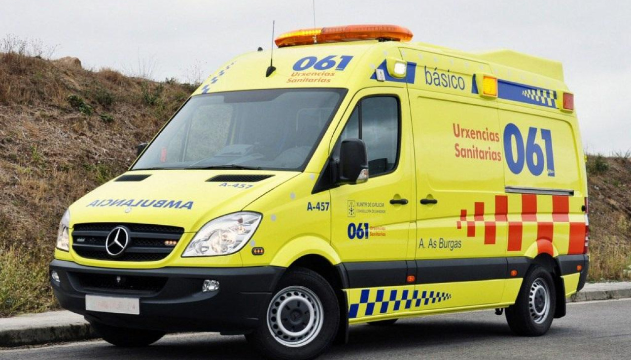 Una ambulancia del 061