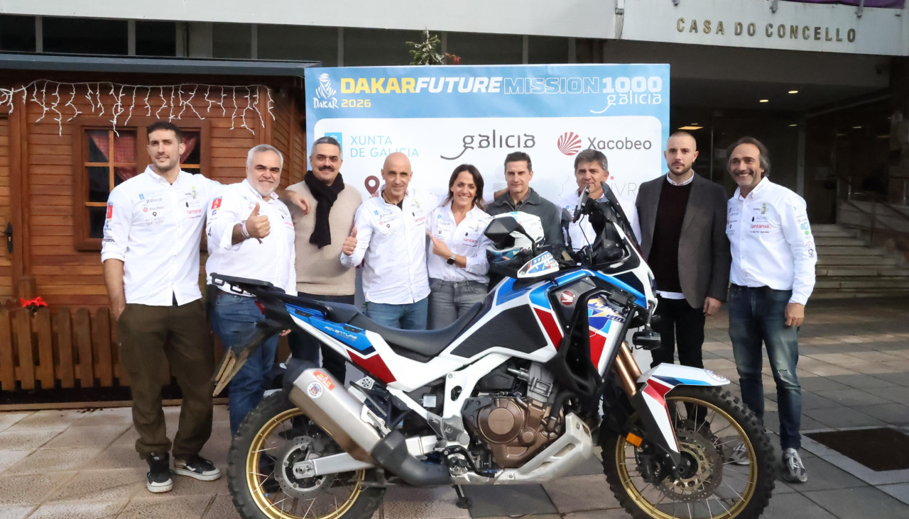 Fran Gómez, en la presentación de su equipo el pasado 19 de diciembre en Carballo