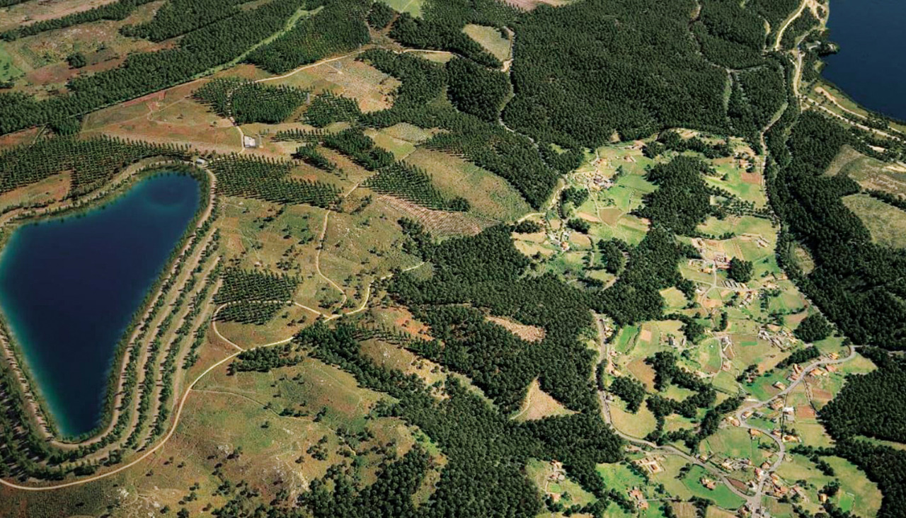 Recreación del reparto de las instalaciones