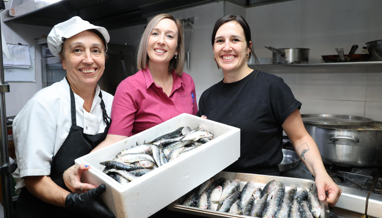 Trío de mujeres que se vino encargando del establecimiento ‘A de Pako’