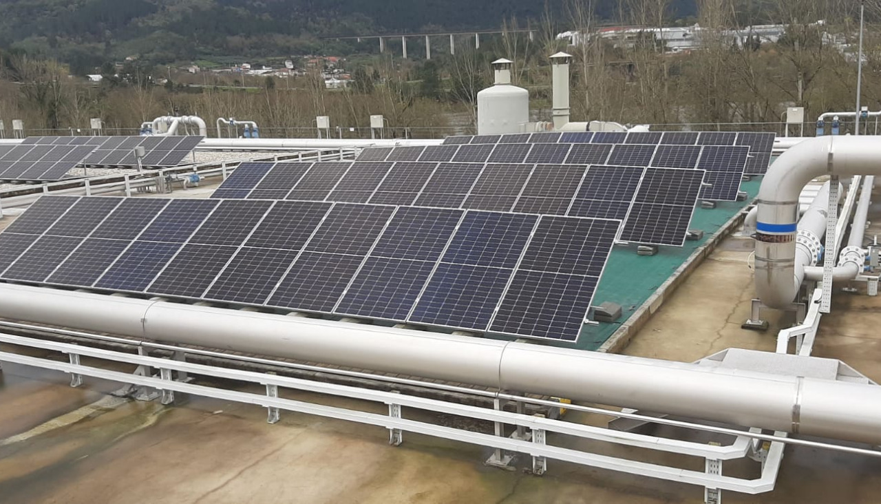 Instalación fotovoltaica de la EDAR de Reza