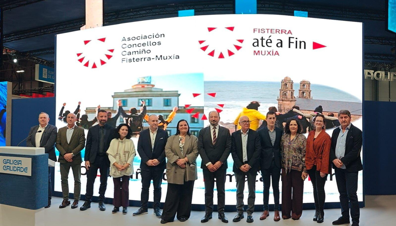 Los representantes de la zona que forman parte de la Asociación del Camiño Fisterra-Muxía | cedida