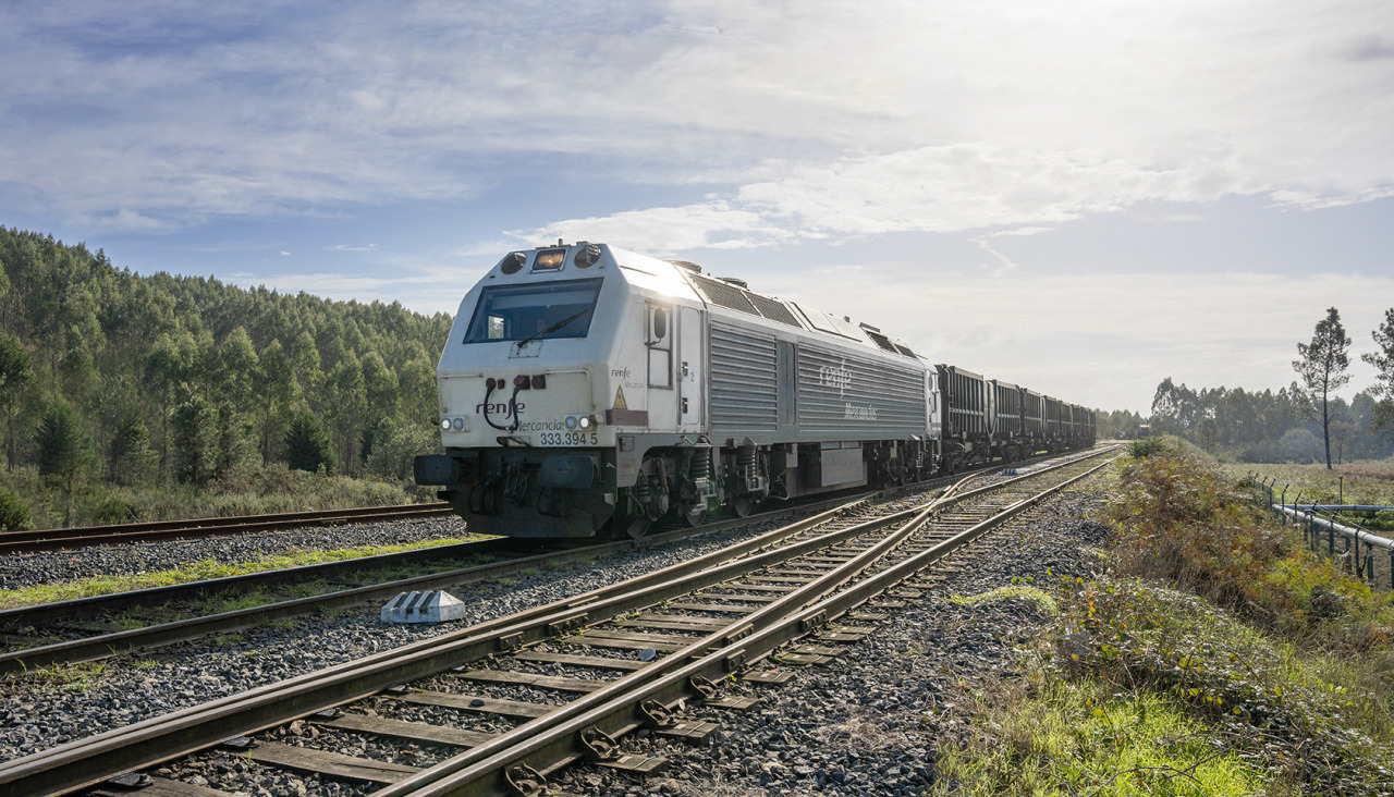 Transporte ferroviario con vagones de Sogama