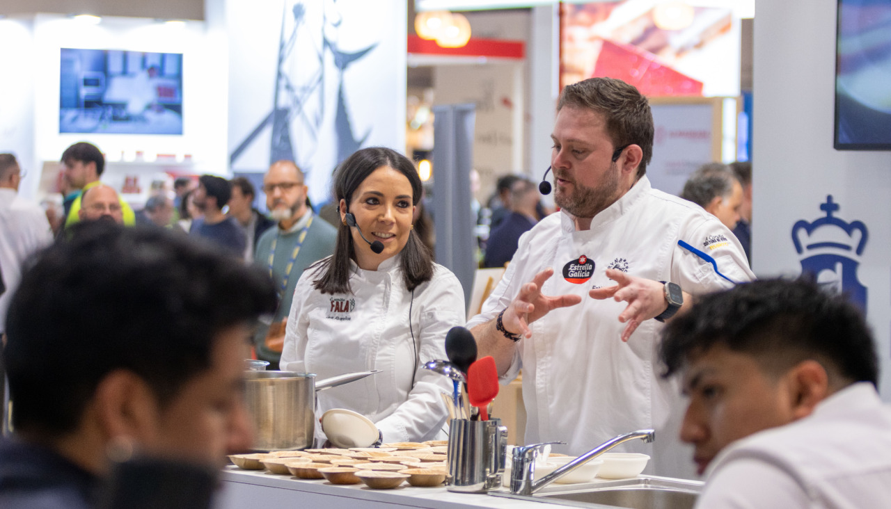 Fabián Mouzo y Lara Alvarellos este lunes en Madrid Fusión
