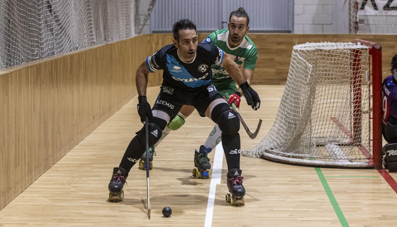 Manu Ruibal en un partido de la presente temporada