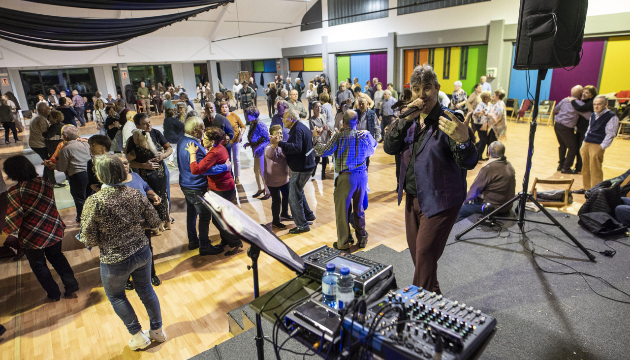 Sesión de baile el pasado domingo en Carballo
