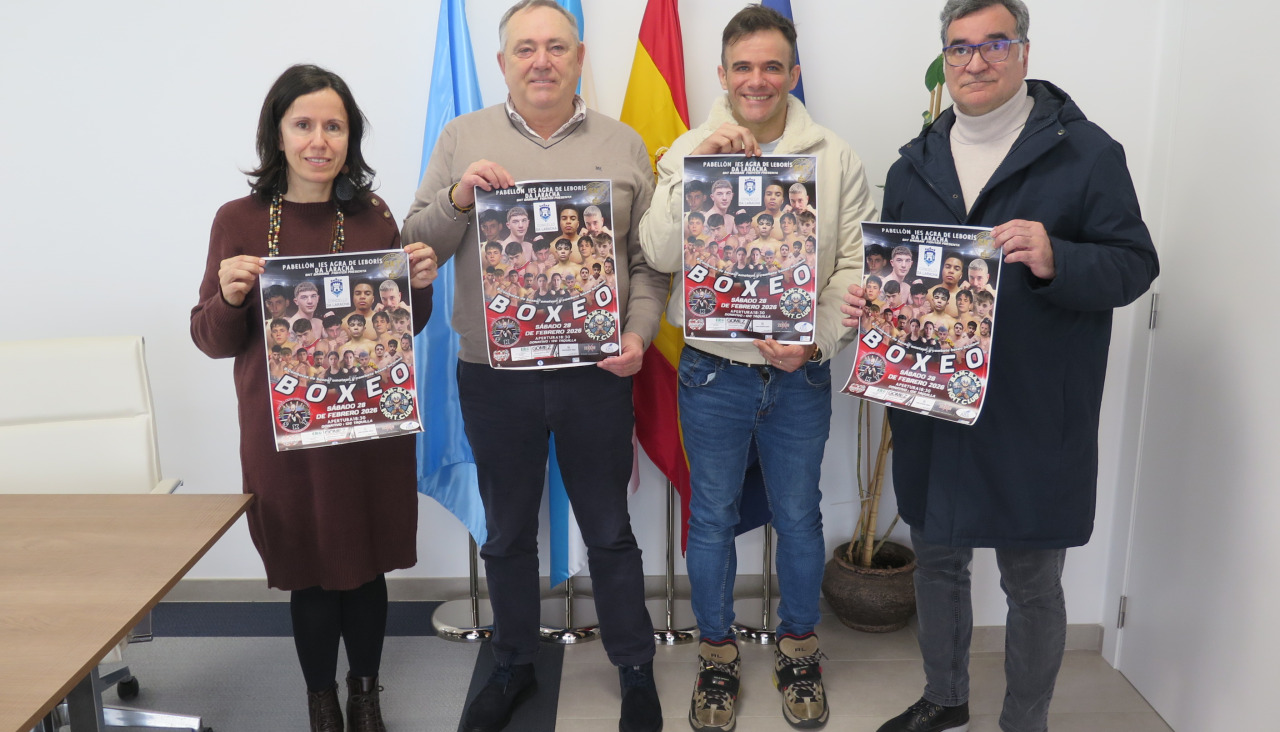 Presentación de la velada de boxeo