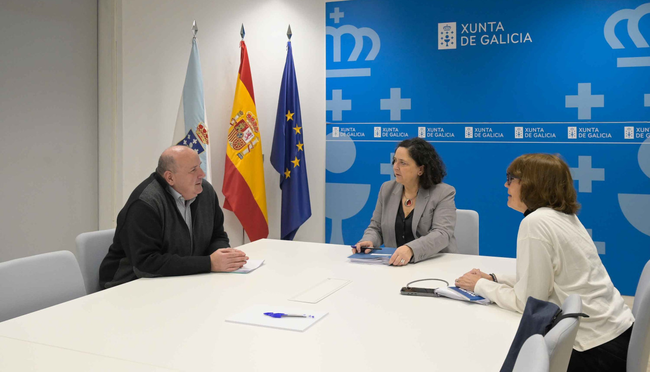 Belén do Campo, con María José Cancelo y Guillermo Gónzalez| cedida