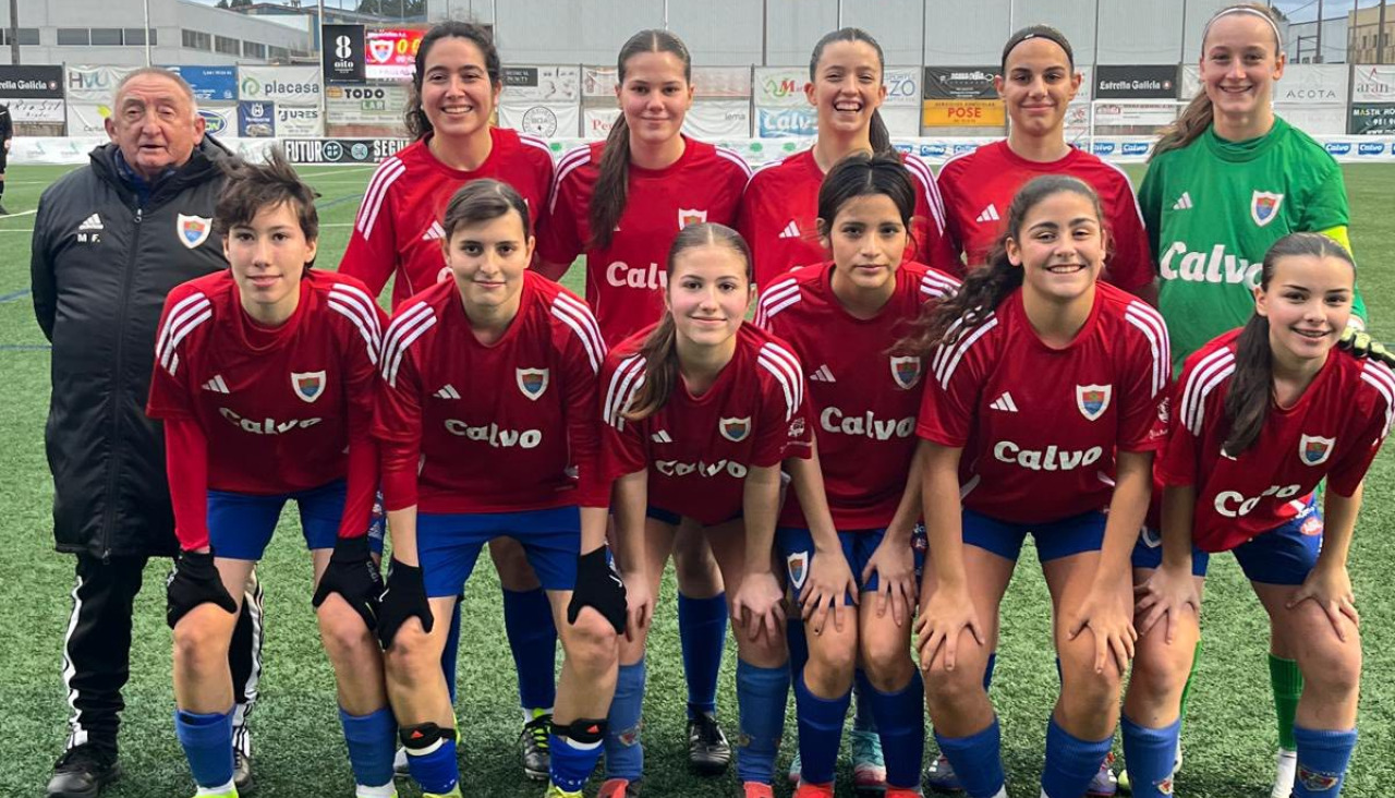 El Bergantiños Femenino B ganó con autoridad, 0-3, en el campo del San Lázaro