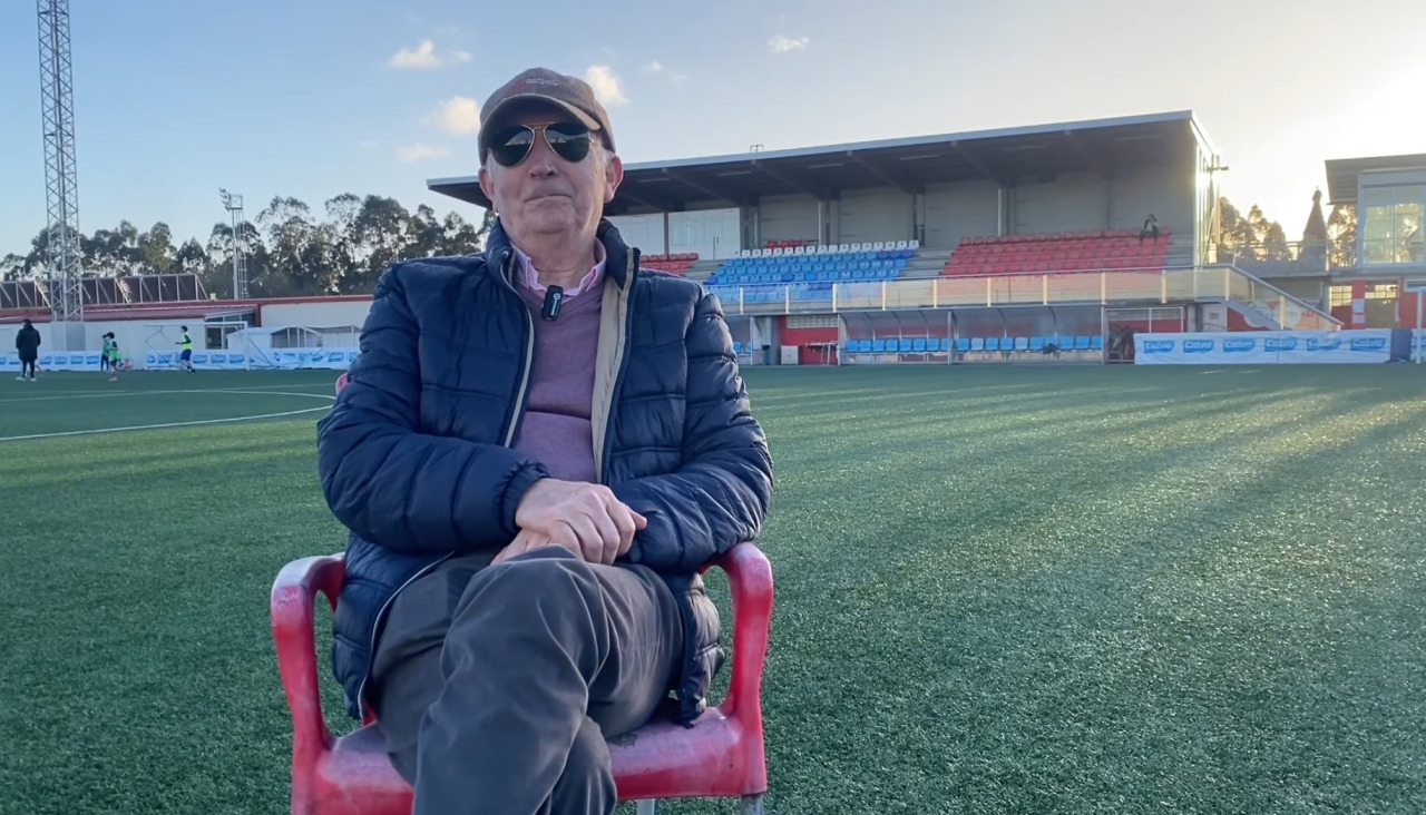 José Luis Pose Blanco, Chochi, en As Eiroas en la entrevista con el club | bergantiños fc