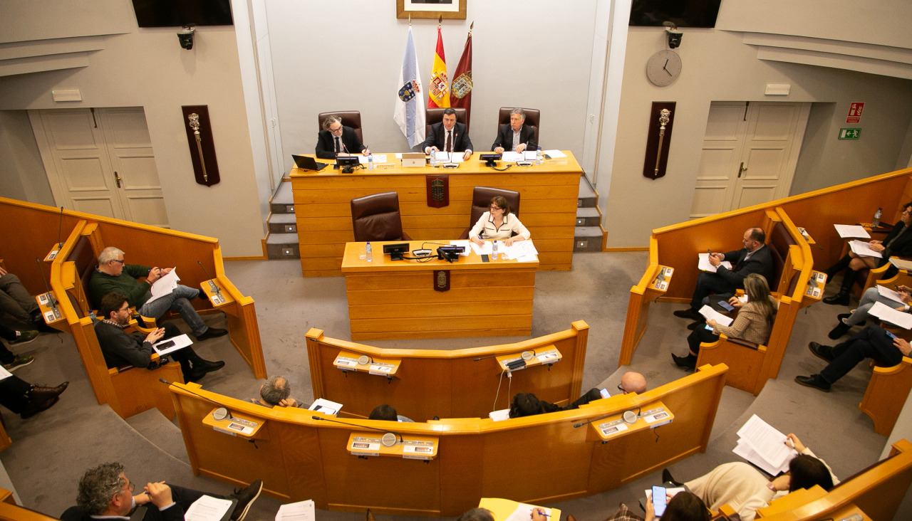 El pleno de la Diputación reunido este viernes