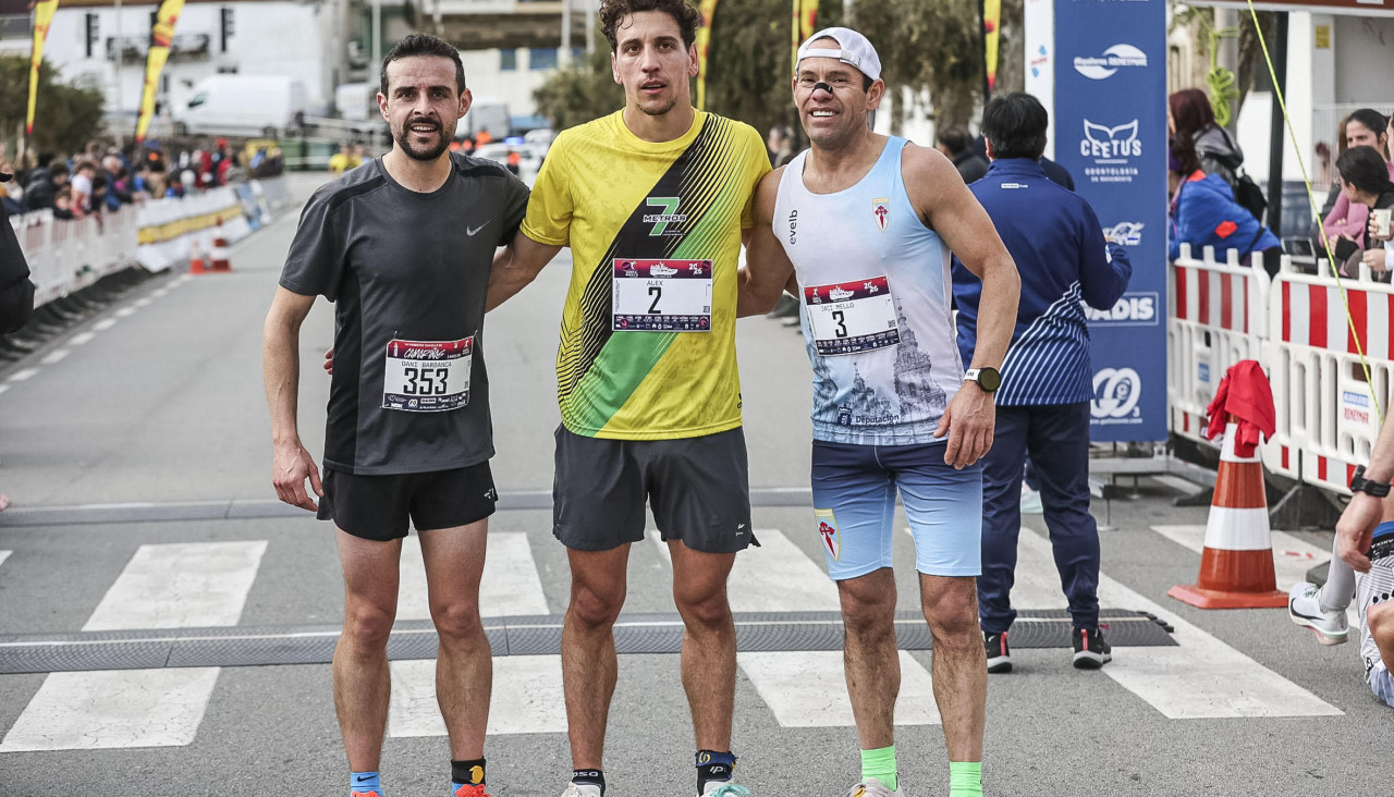 Los ganadores de la 10K de categoría Absoluta masculina
