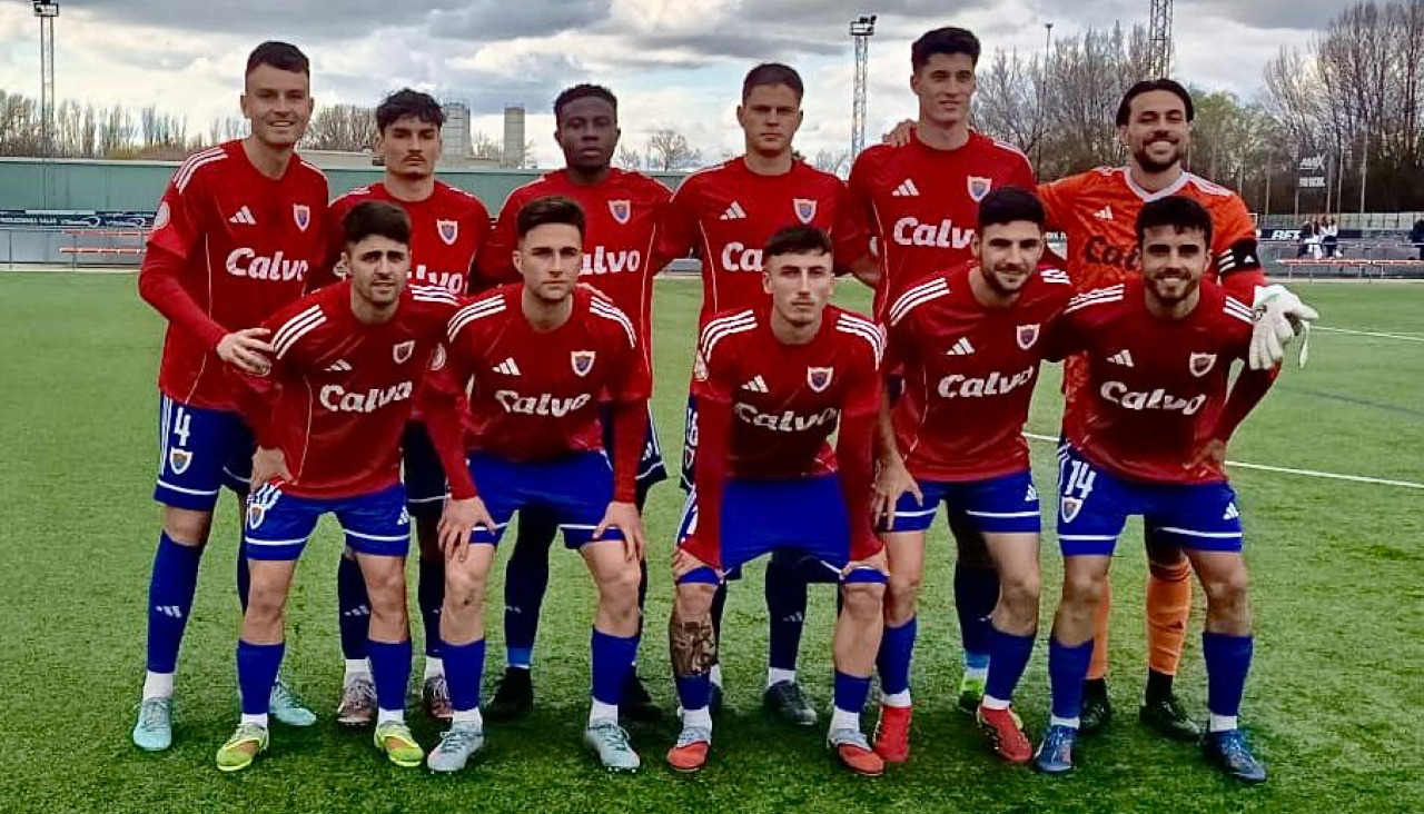 Once inicial del Bergantiños en el campo del Burgos Promesas