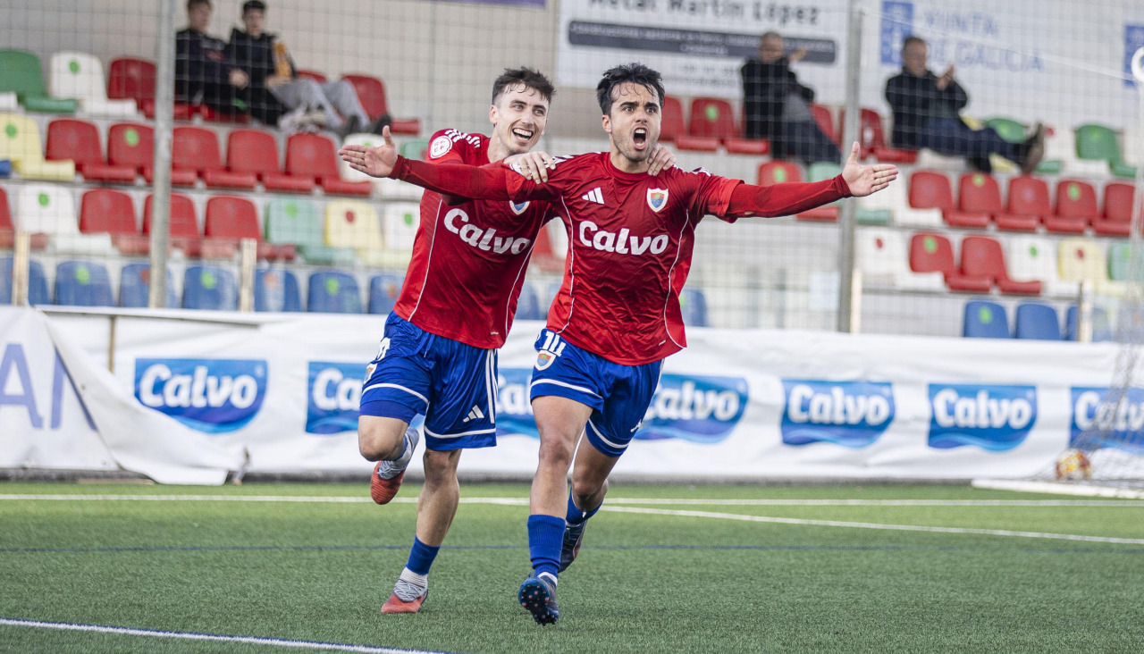 Diego González y Koke SáIz celebrando el gol ante el Lealtad | raúl lópez