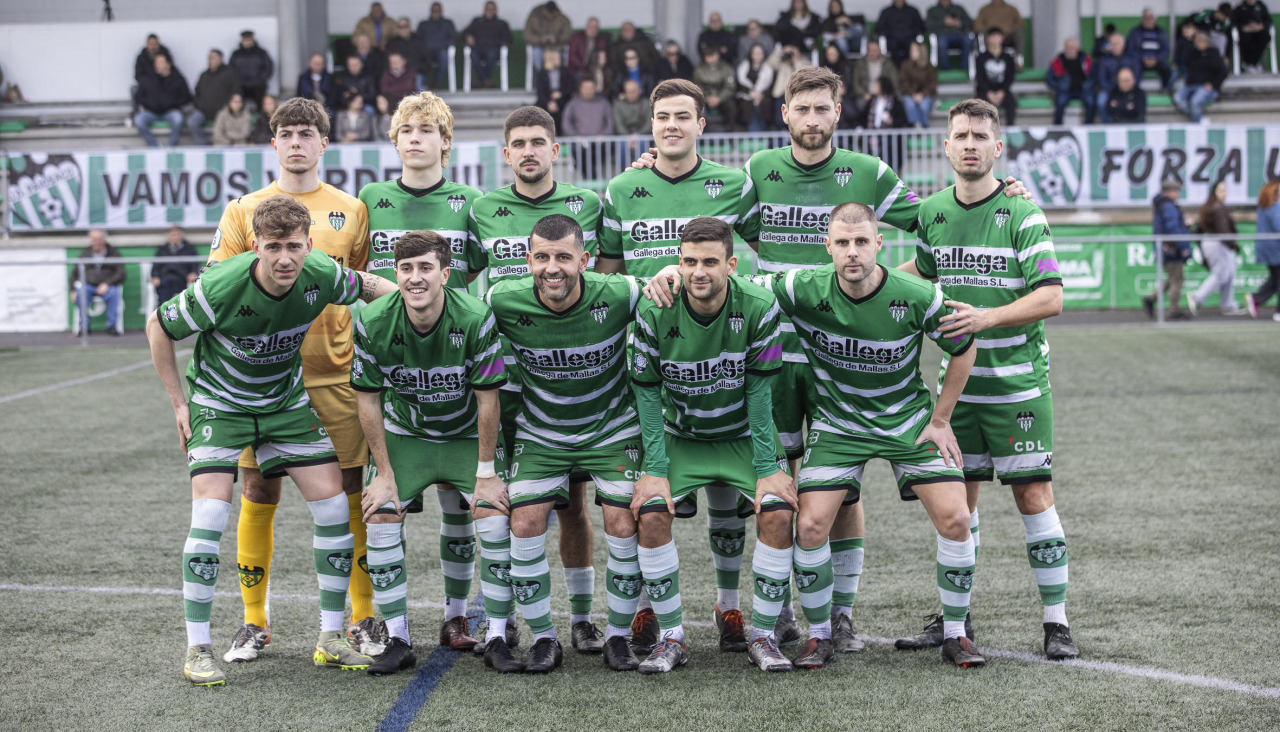 Un once del Paiosaco en la competición liguera de Preferente