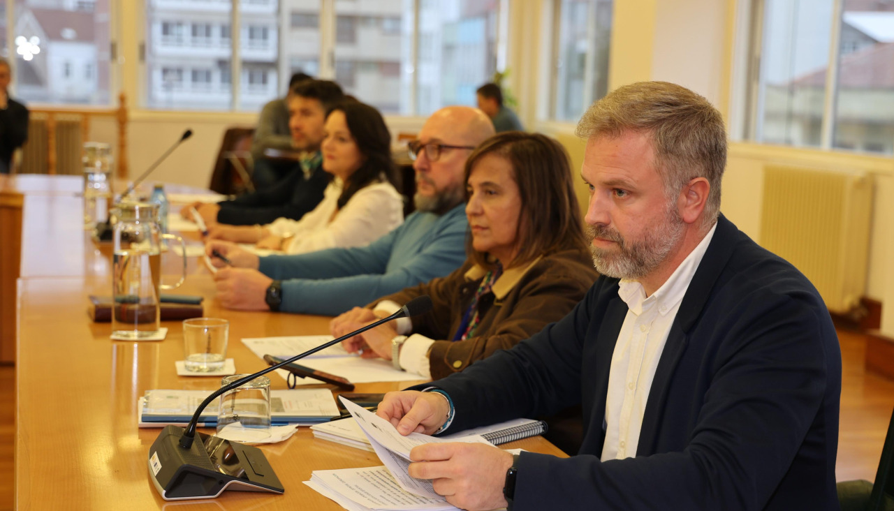 El concejal del PP Rubén Lorenzo durante el pleno