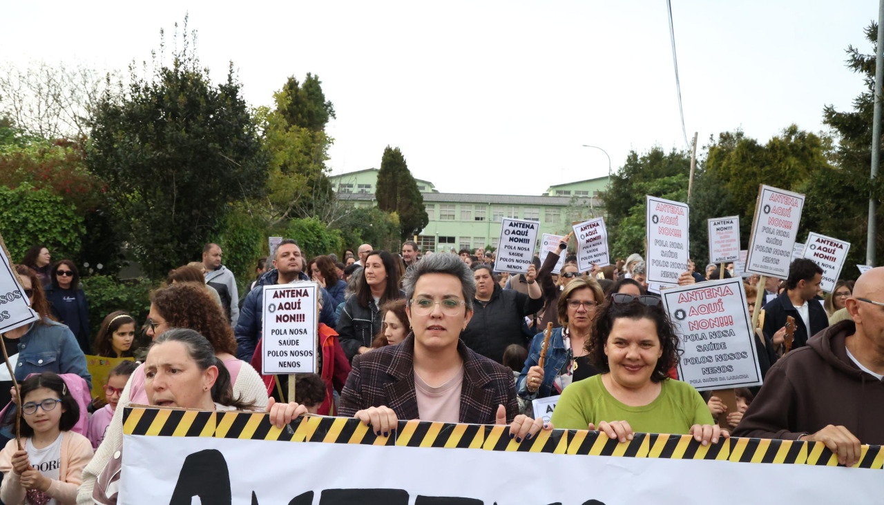 Manifestantes que participaron en la protesta del pasado jueves