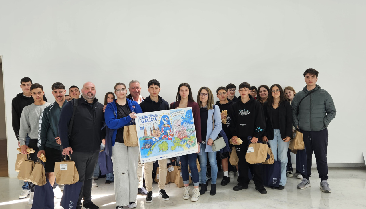 Entrega del premio del concurso de los carteles de Europa