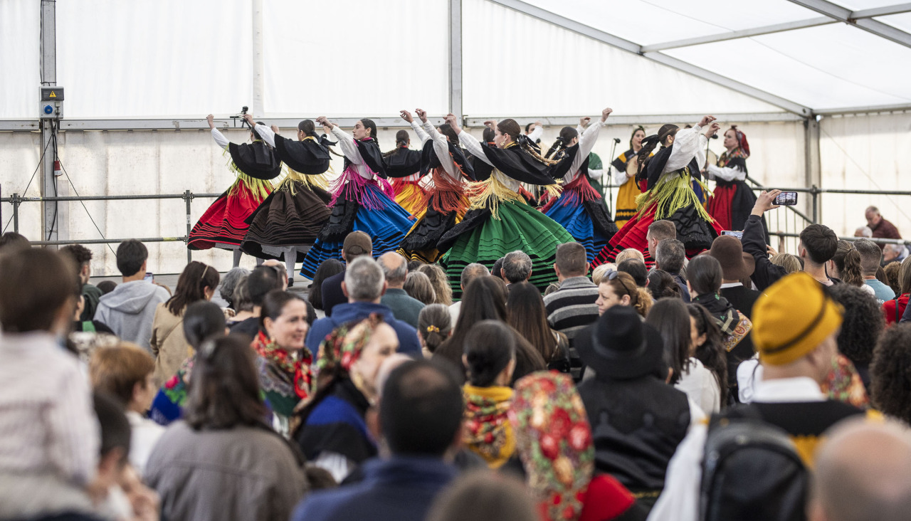 A Laracha celebrou o Día das Letras Galegas cunha exhibición de música e baile tradicional
