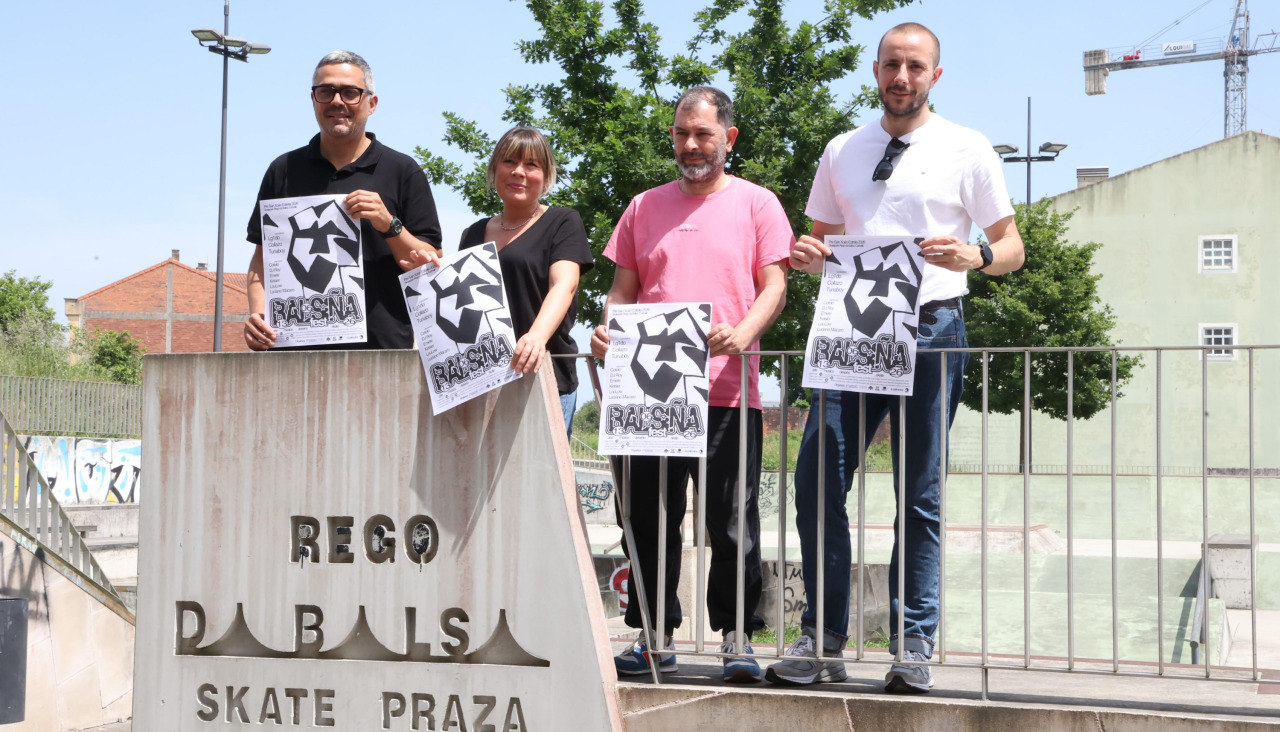 Presentación del Balsiña Fest en la plaza de skate
