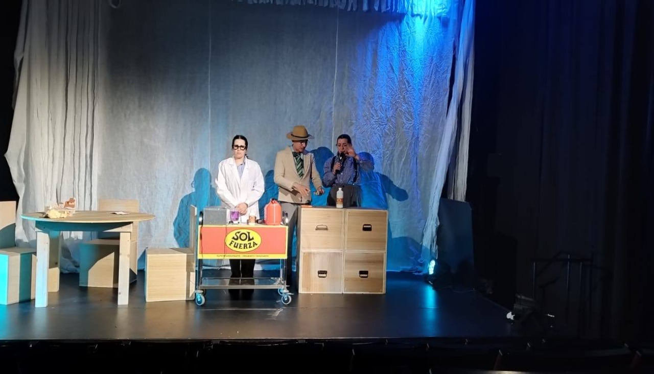 Una escena de 'Sol Fuerza' representada este fin de semana en Laxe