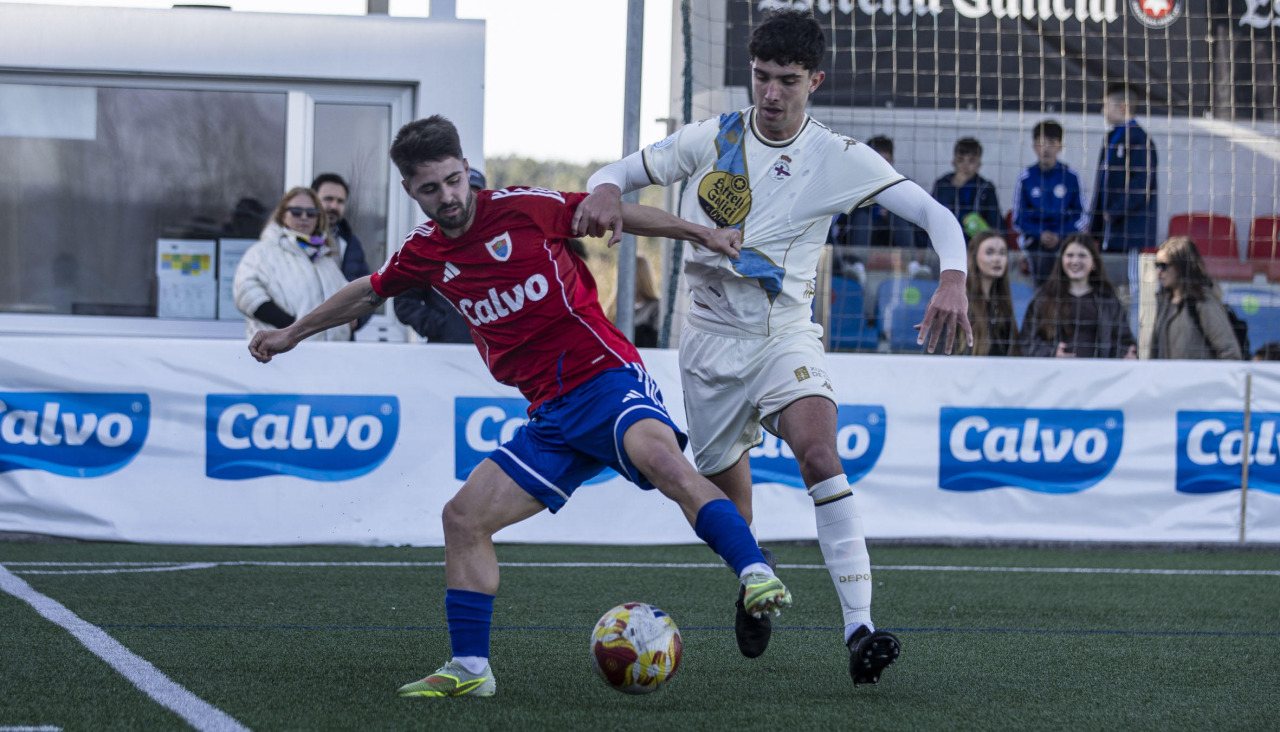 Iago Novo en el Bergantiños-Fabril de la pasada temporada