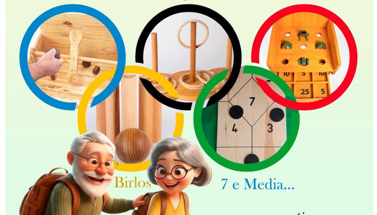 Cartel de las Olimpiadas de juegos tradicionales