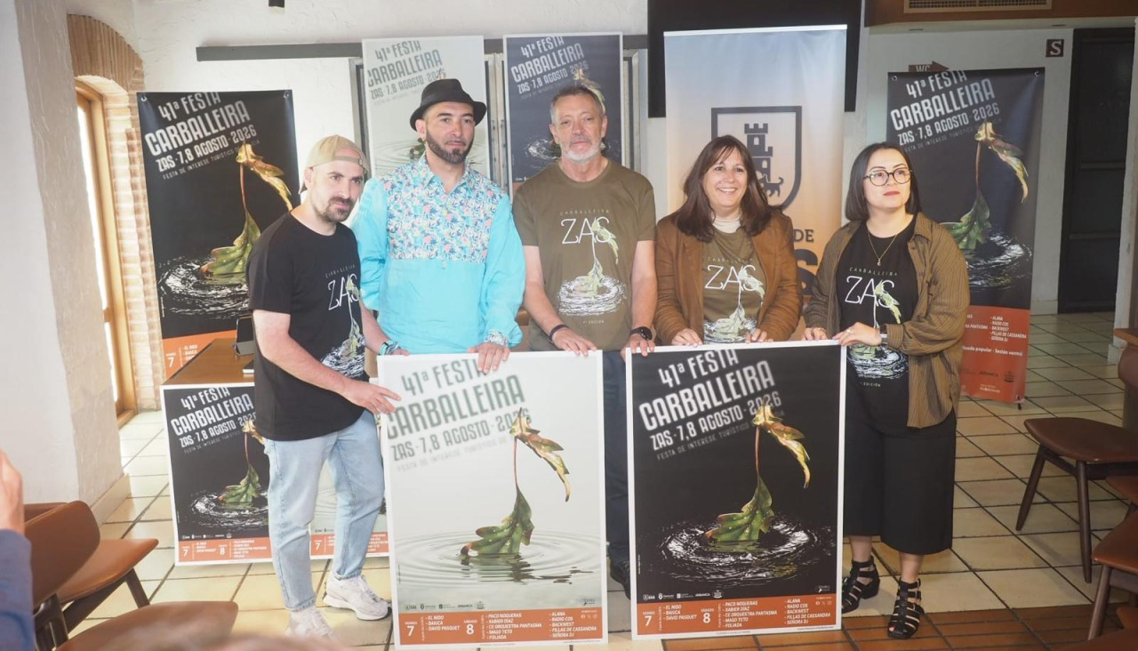 Acto de presentación do cartel da Festa da Carballeira de Zas