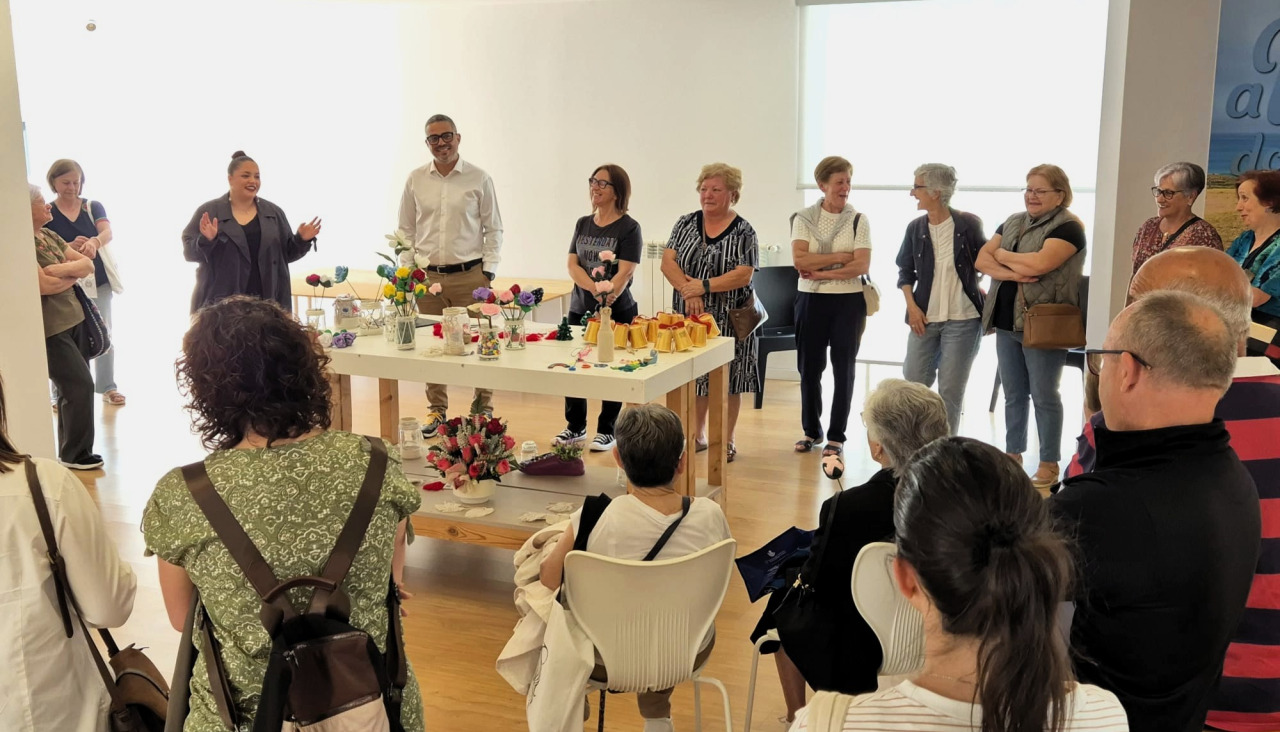 Apertura de la exposición en Rego da Balsa