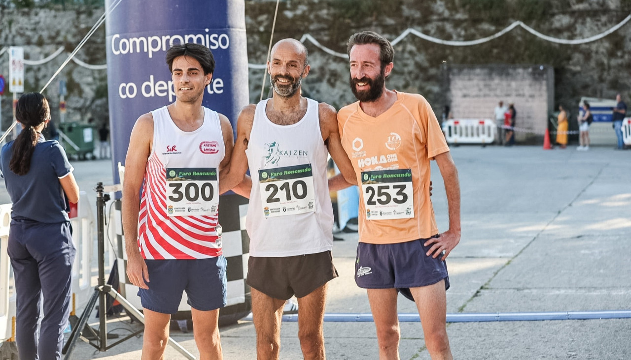 Los tres primeros de categoría absoluta