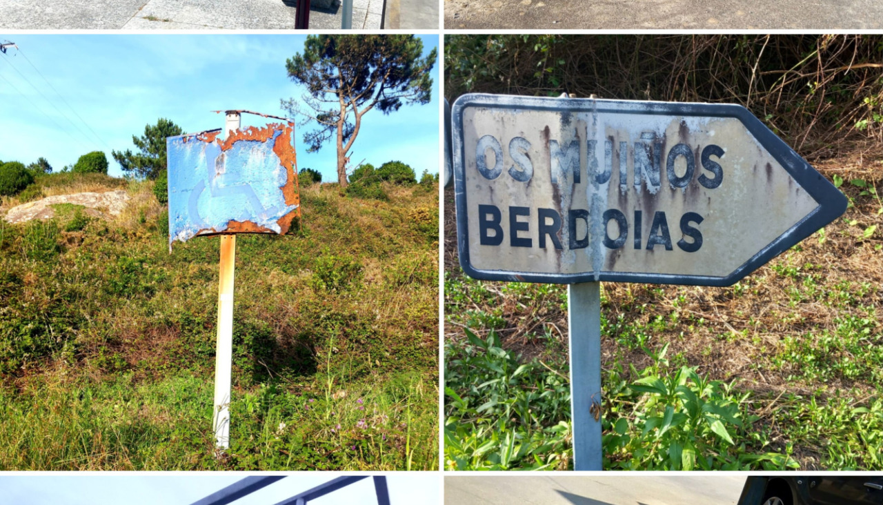 Collage de actuaciones que demanda el BNG de Muxia