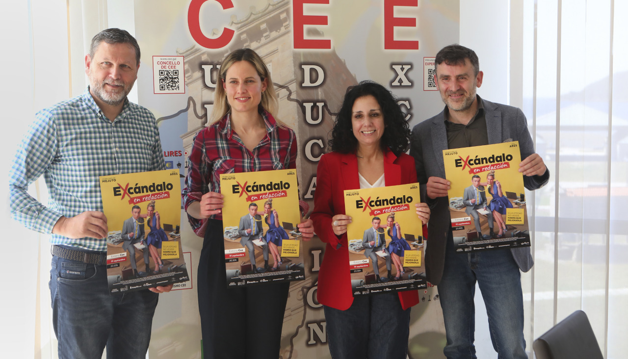 Presentación de la obra "Excándalo en redacción" en Cee