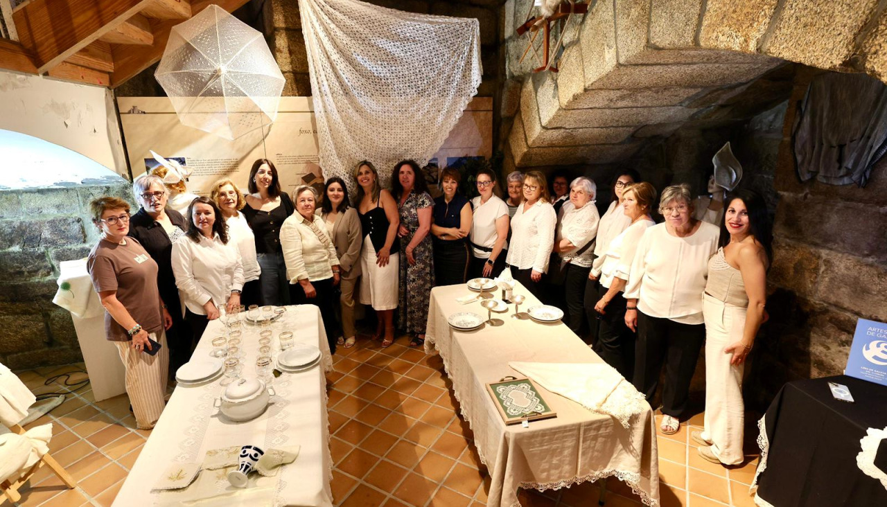 Exposición sobre el lino en el castillo