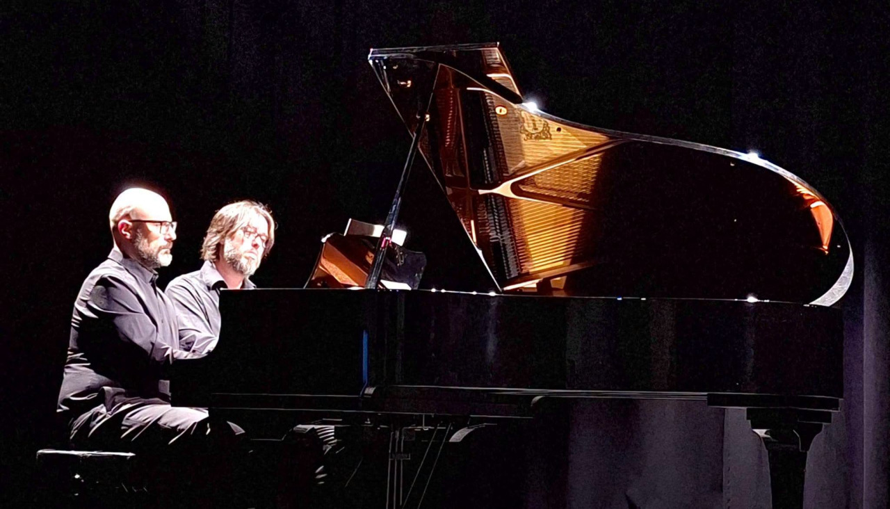 El Dúo Scaramouche en el concierto celebrado el sábado en Vimianzo