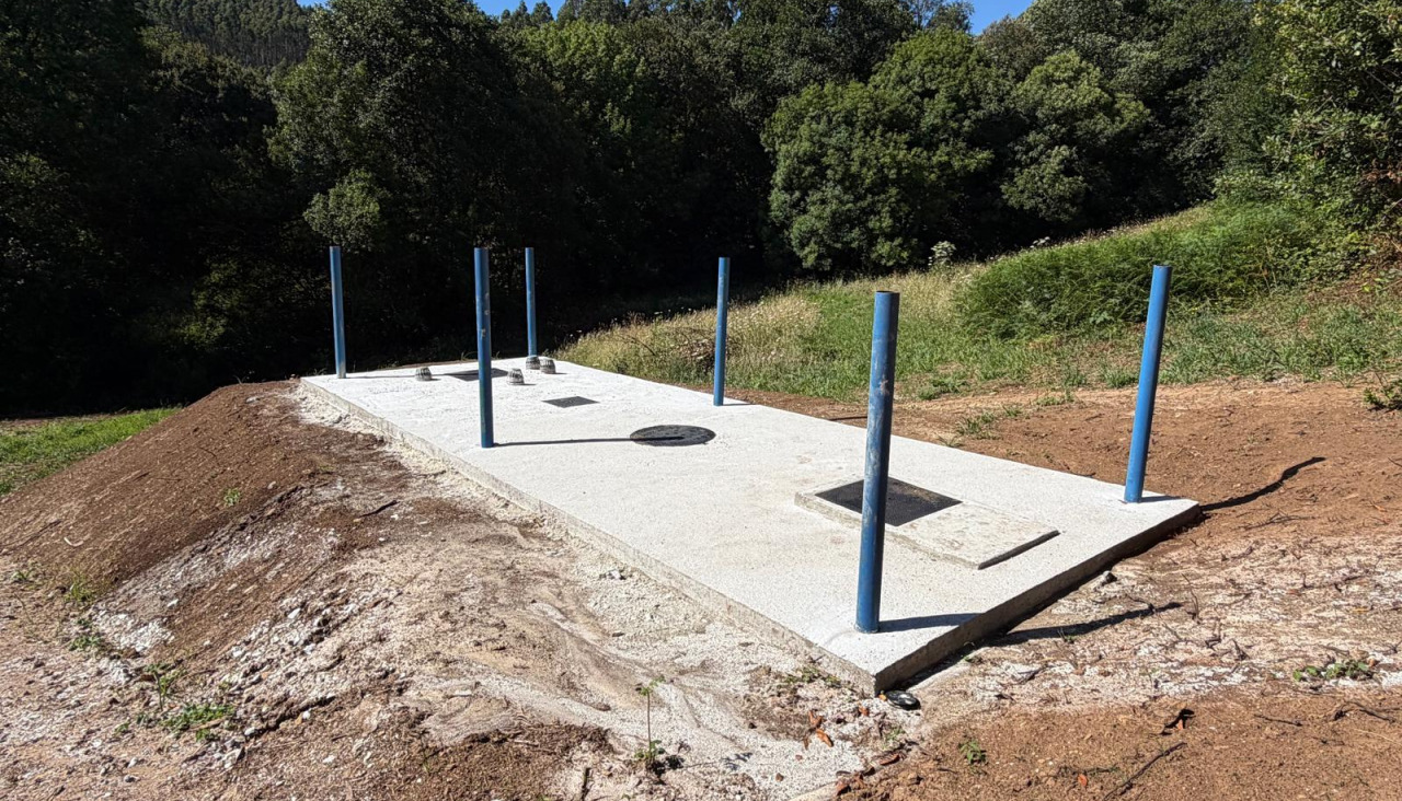 Una de las obras ejecutadas recientemente por el Concello de Coristanco