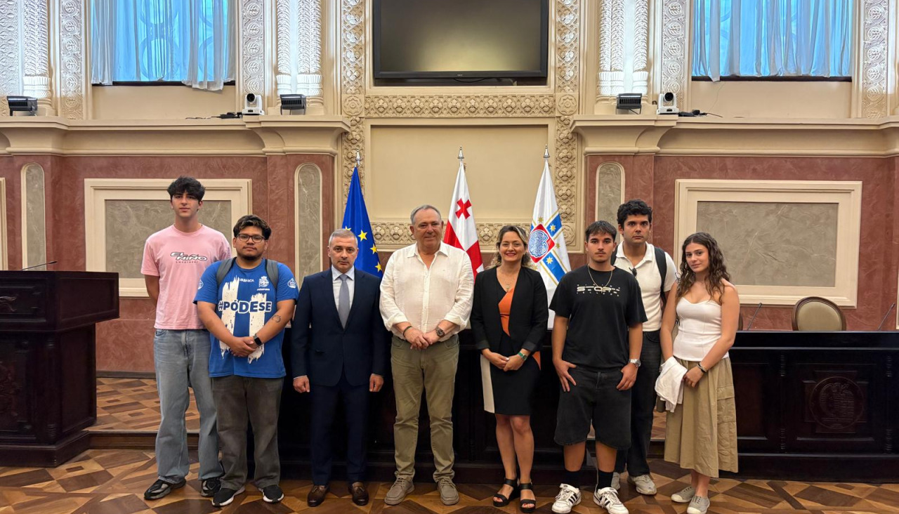 Recepción de los jóvenes participantes en el intercambio