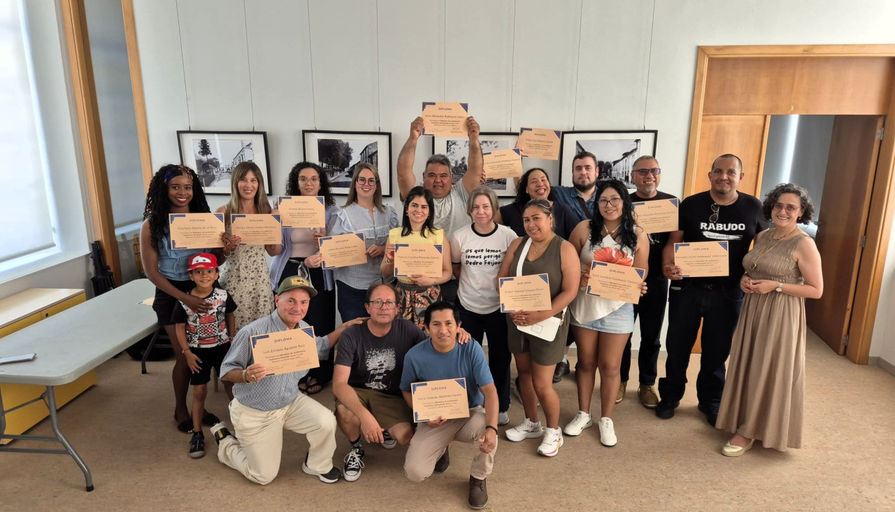 Imaxe de familia dos participantes nos cursos