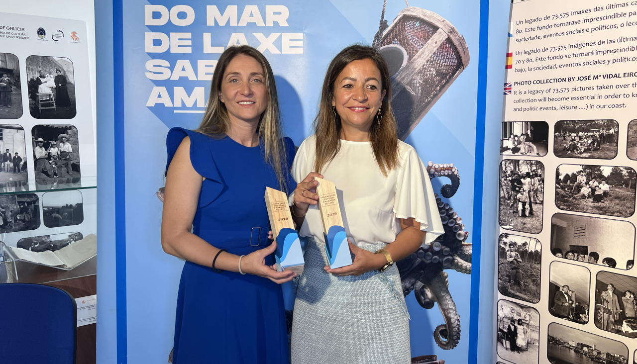 Lucía Freitas y Marta Villaverde, nuevas embajadoras del pescado y el marisco de Laxe