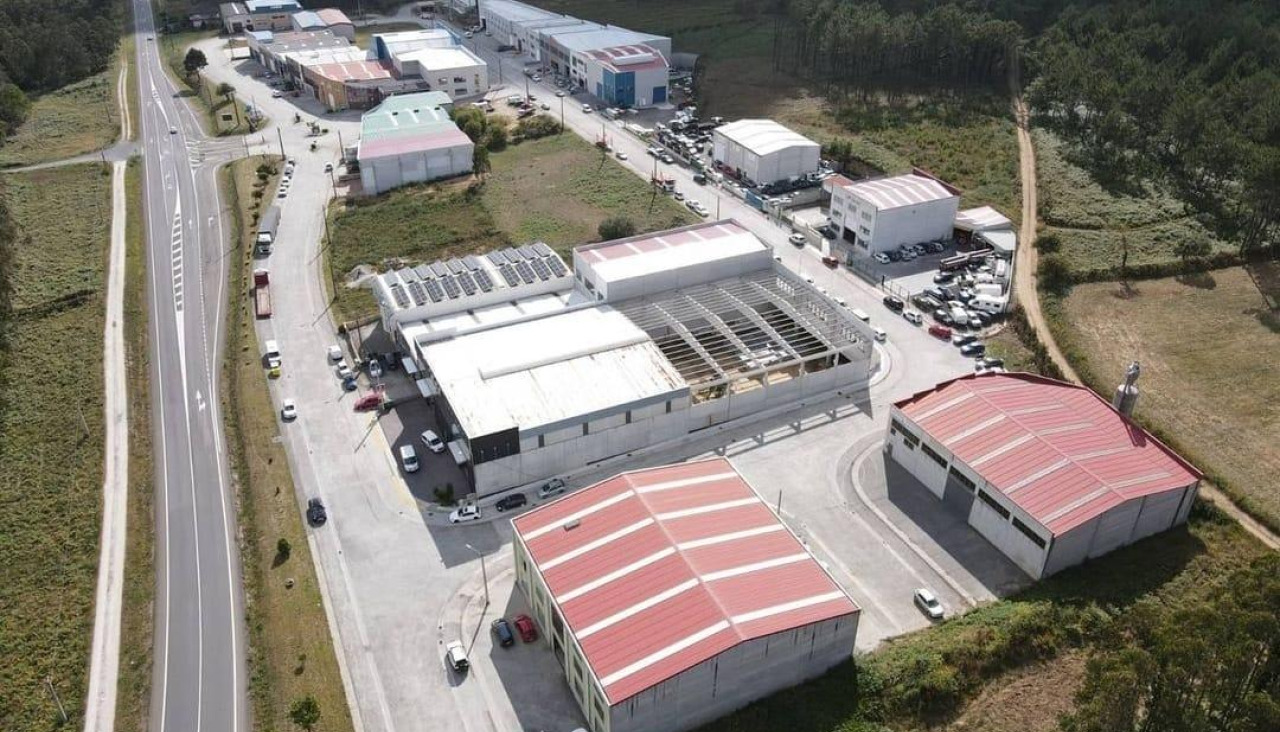 Vista aérea del polígono de Tella