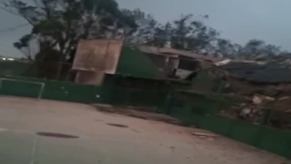 Video del institituto donde estudio nuestra compañera reducido a ruinas