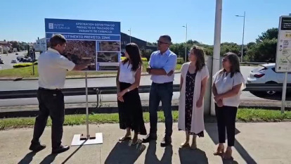 Presentación del trazado de la variante de Carballo
