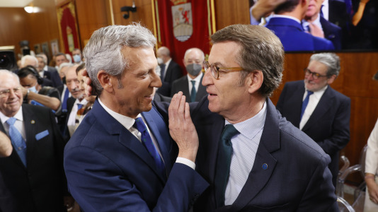 Alfonso Rueda y Alberto Núñez Feijóo @Lavandeira Jr. EFE