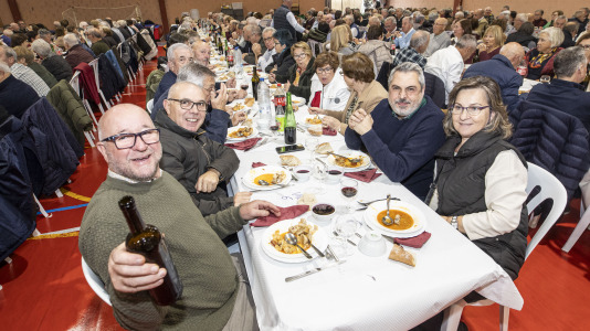 Comida de la asociación de pensionistas y jubilados de Sofán