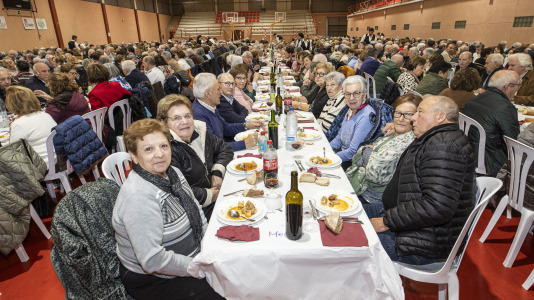 Comida de la asociación de pensionistas y jubilados de Sofán