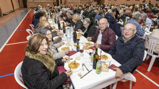 Comida de la asociación de pensionistas y jubilados de Sofán