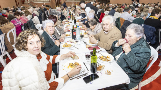 Comida de la asociación de pensionistas y jubilados de Sofán
