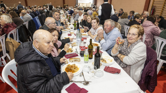 Comida de la asociación de pensionistas y jubilados de Sofán