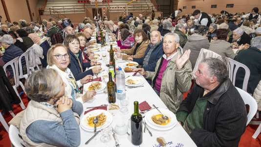 Comida de la asociación de pensionistas y jubilados de Sofán